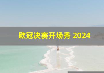 欧冠决赛开场秀 2024